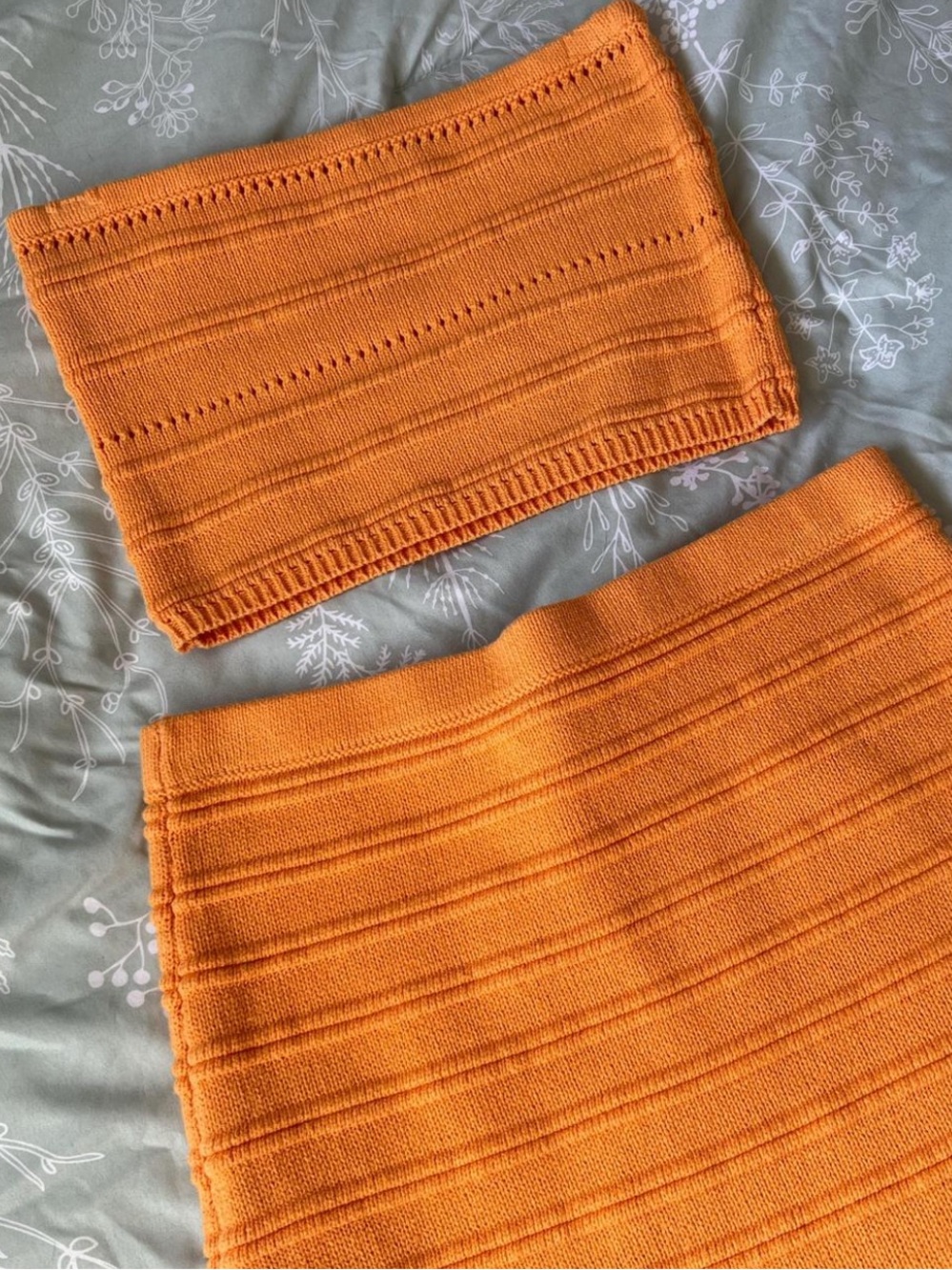 Matching Orange Knit Set